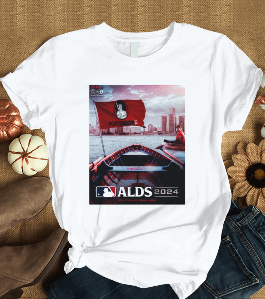 Game 3 Cleveland Guardians at Detroit Tigers MLB ALDS 2024 Postseason ForTheLand GuardsBall T-Shirt