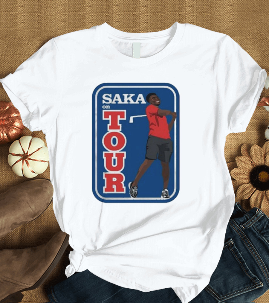 Carlbourkeart Saka On Tour Bold Image T-Shirt