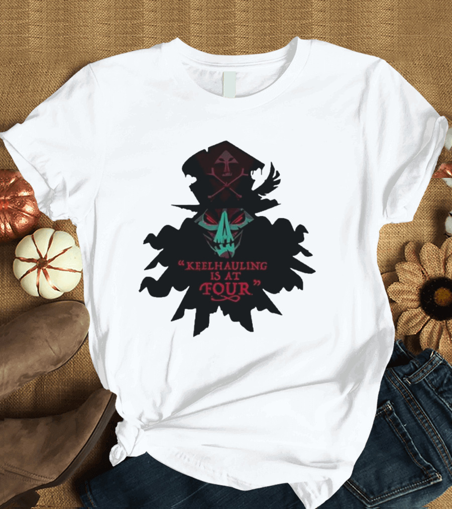 Devolver Digital Lechuck Keelhauling Is At Four Skulled Figure T-Shirt