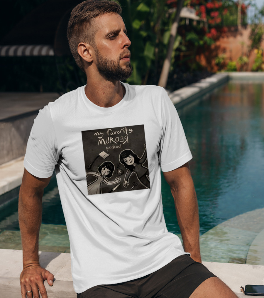 Michael Ramstead My Favorite Murder Podcast With Axes Knives And Scissors T-Shirt