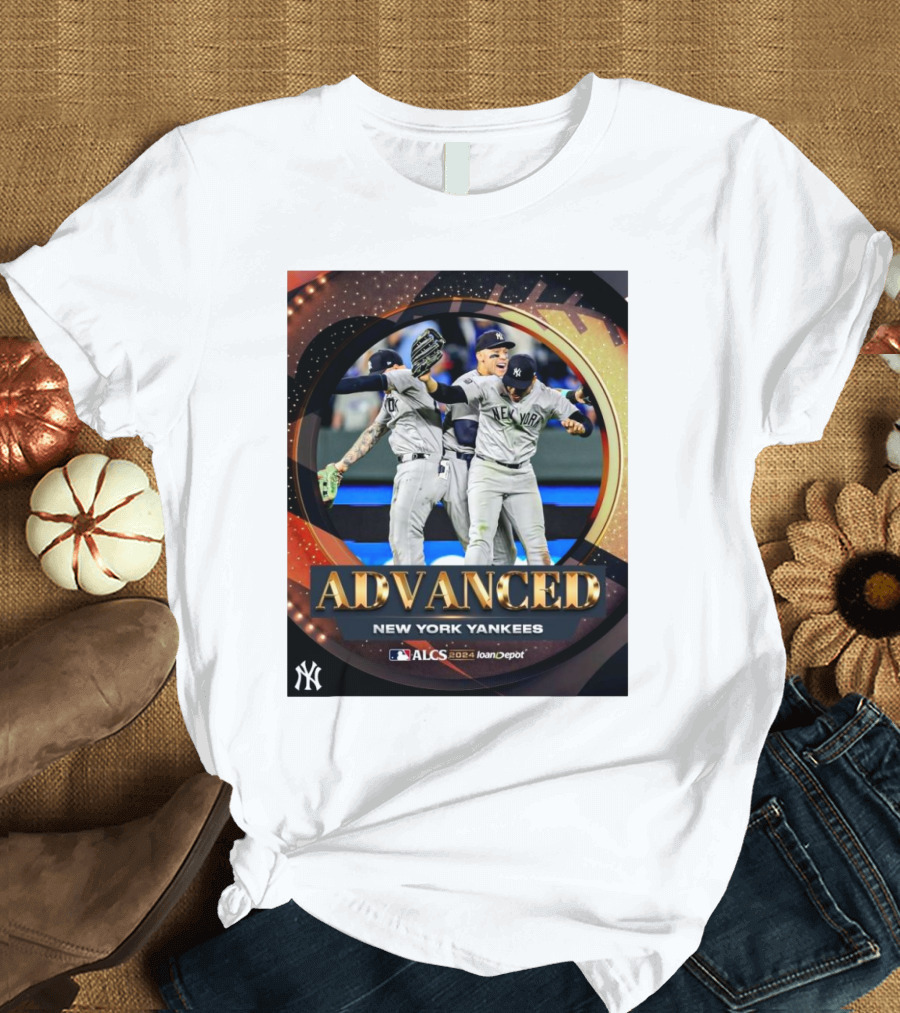 New York Yankees ALCS 2024 Advanced Celebration MLB LoanDepot T-Shirt