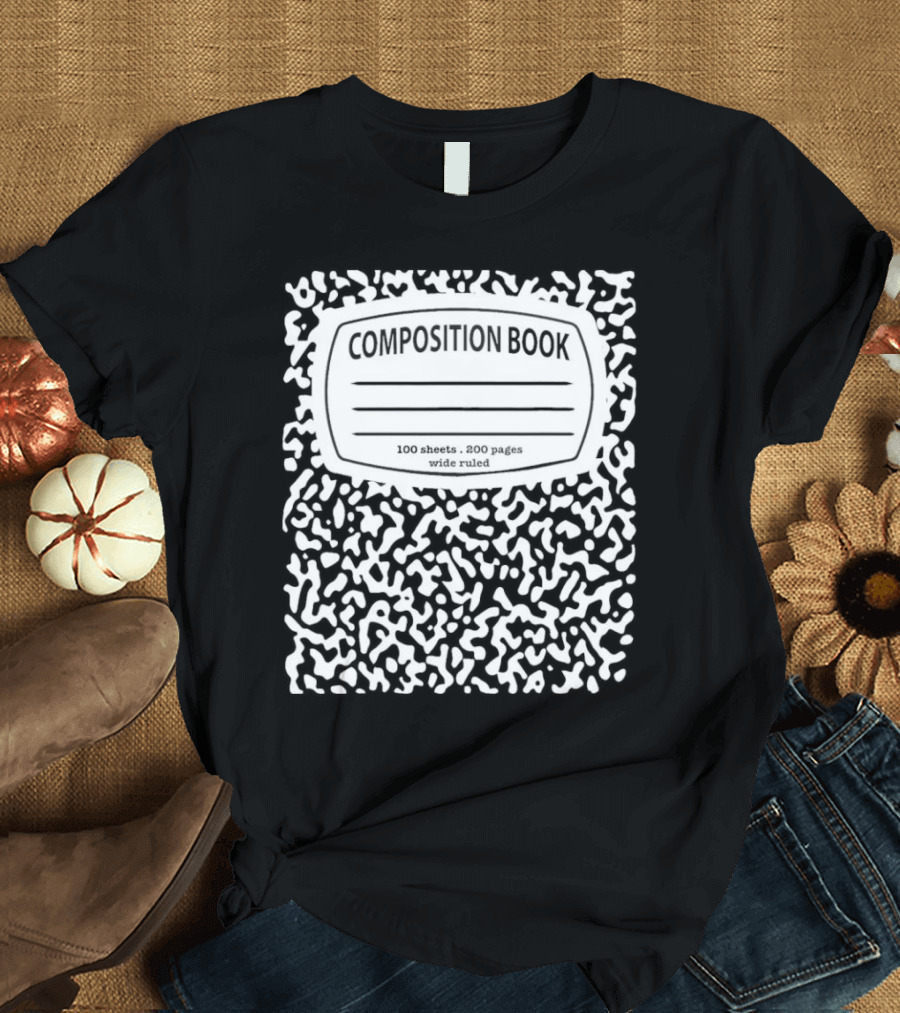 Composition Book 100 Sheets 200 Pages Wide Ruled Costume Halloween Matching Group T-Shirt
