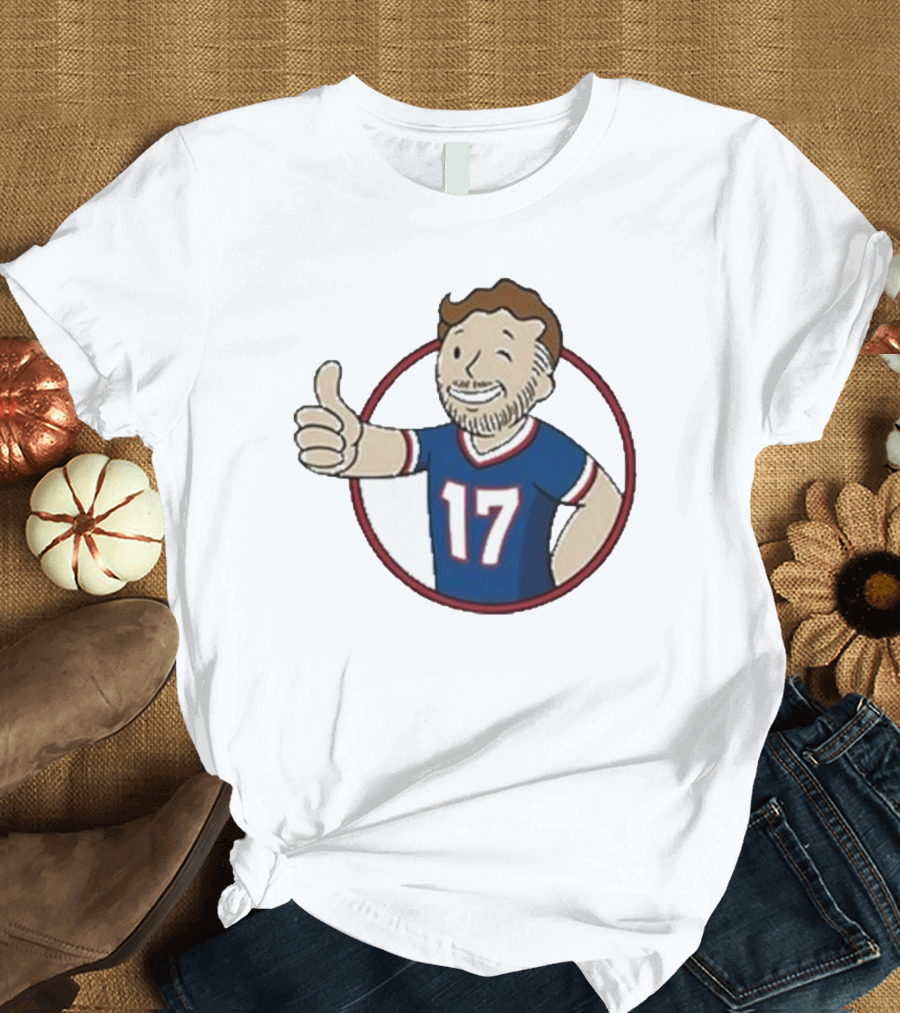 Edition Ball Out Vault Boy Thumbs Up Number 17 Jersey Blue Red T-Shirt