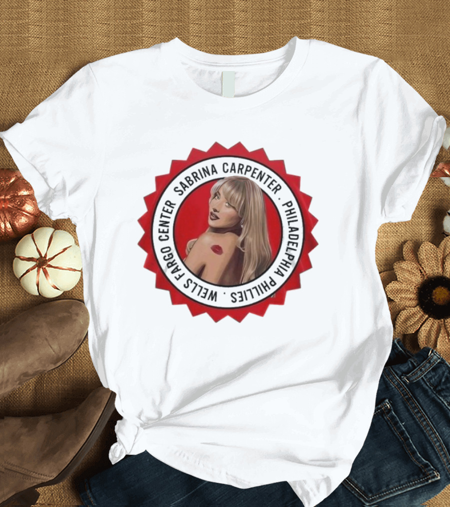 Sabrina Carpenter Philadelphia Phillies Wells Fargo Center T-Shirt