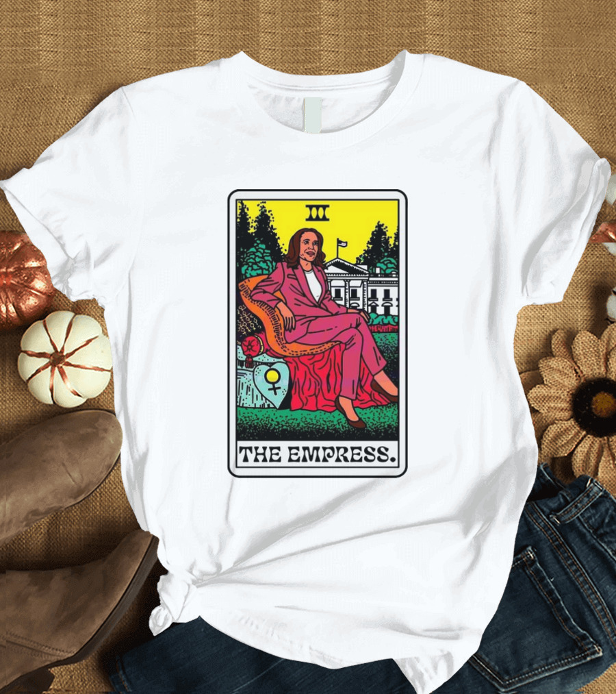 The Empress Kamala Harris Tarot Card 2024 White House Iconic T-Shirt