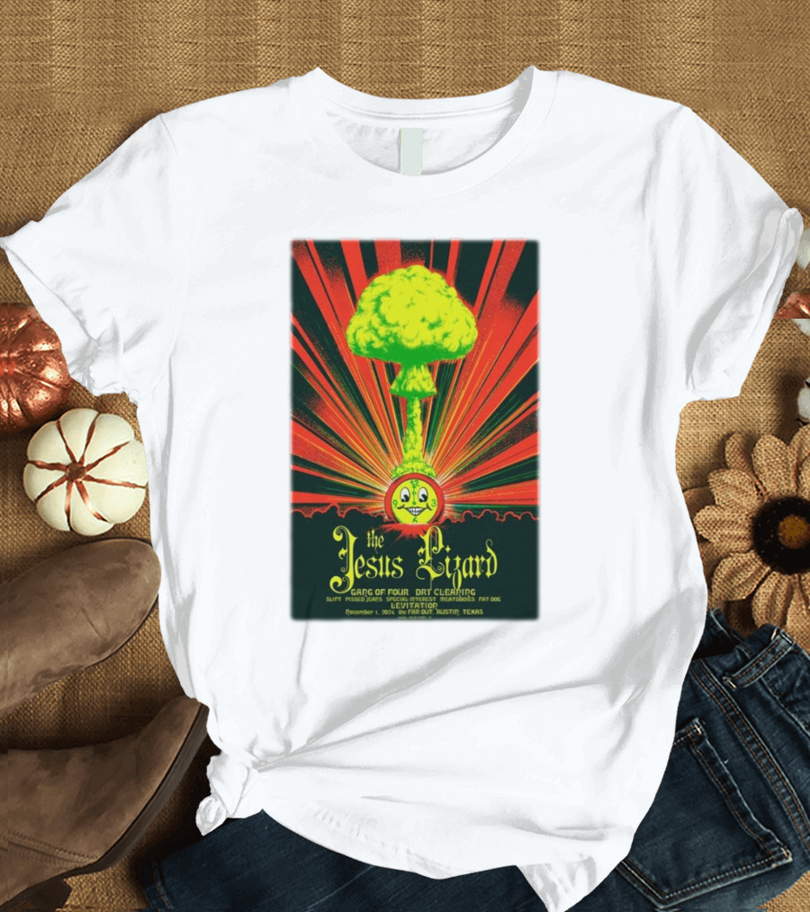 The Jesus Lizard Levitation Festival Nov 1 2024 Far Out Austin TX T-Shirt
