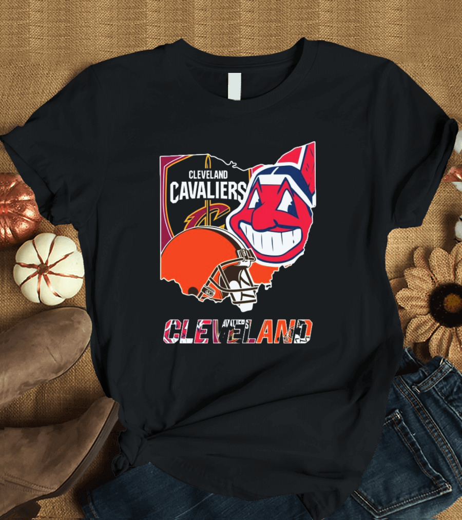 Cleveland Cavaliers Cleveland Indians Cleveland Browns T-Shirt