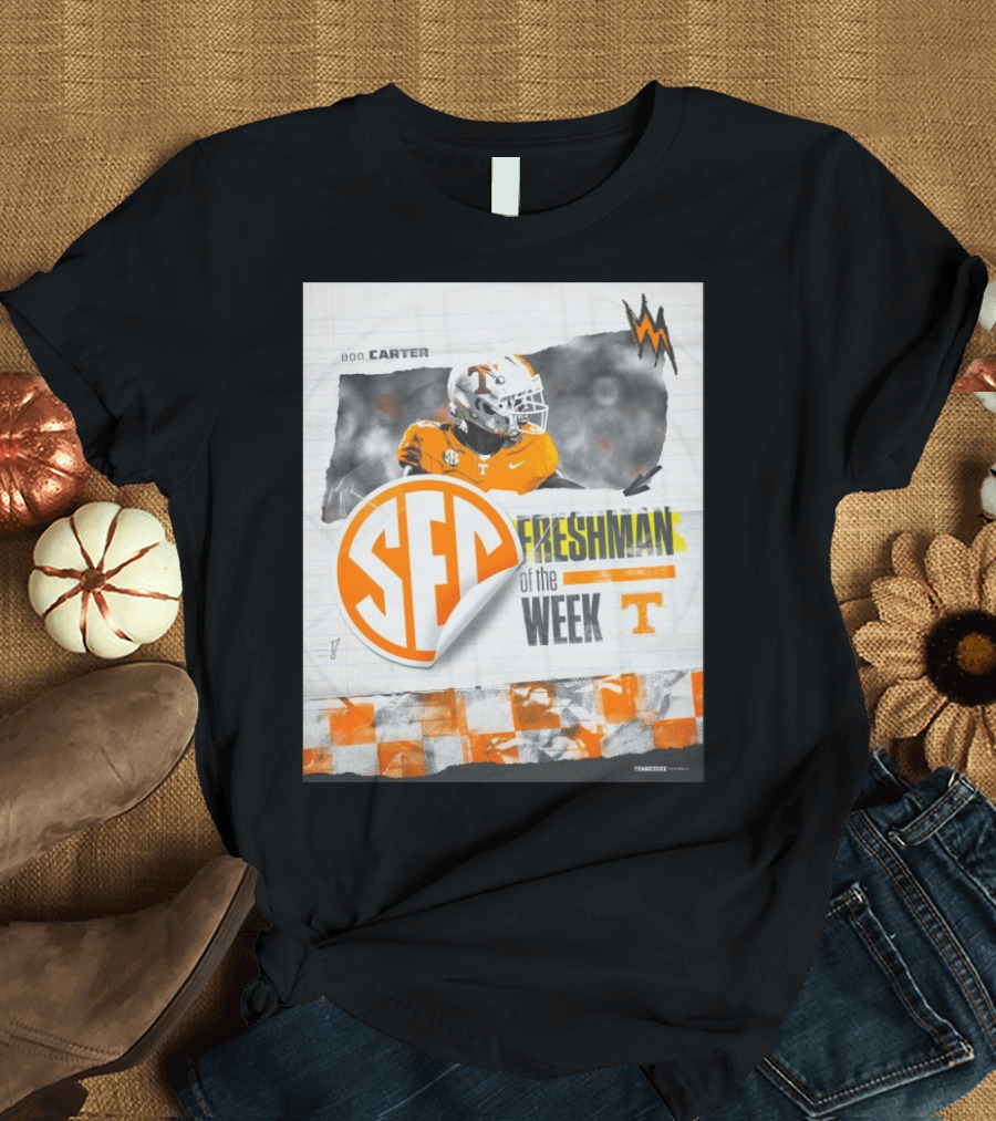 Boo Carter Freshman of the Week SEC Tennessee Vols T-Shirt