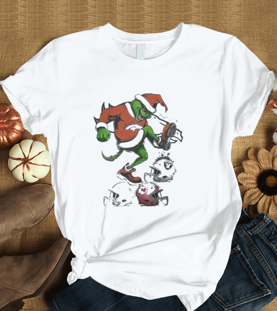 Christmas Grinch X Denver Broncos Crush NFL Teams T-Shirt