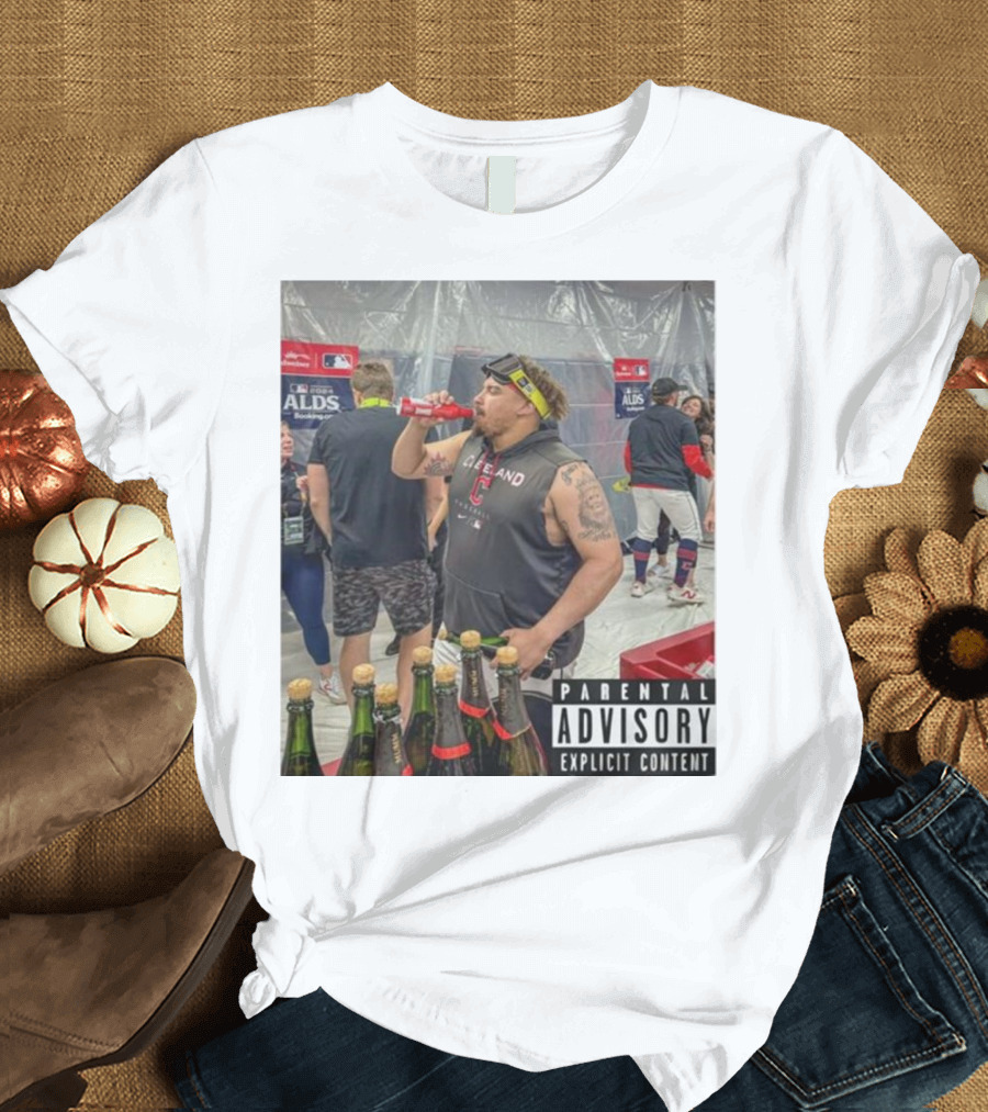 Cleveland Guardians MLB 2024 ALDS Celebration Parental Advisory Explicit Content T-Shirt