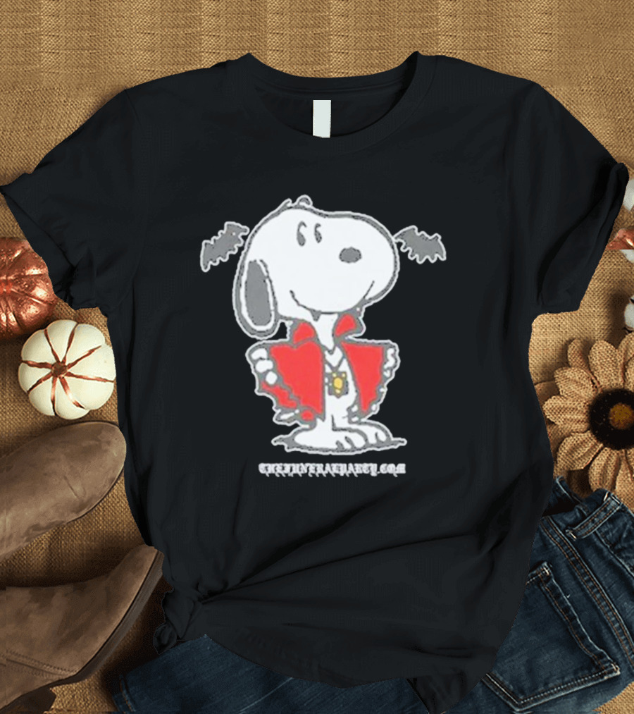 Funeral Party The Spooky Halloween Vampire Snoopy Peanuts T-Shirt