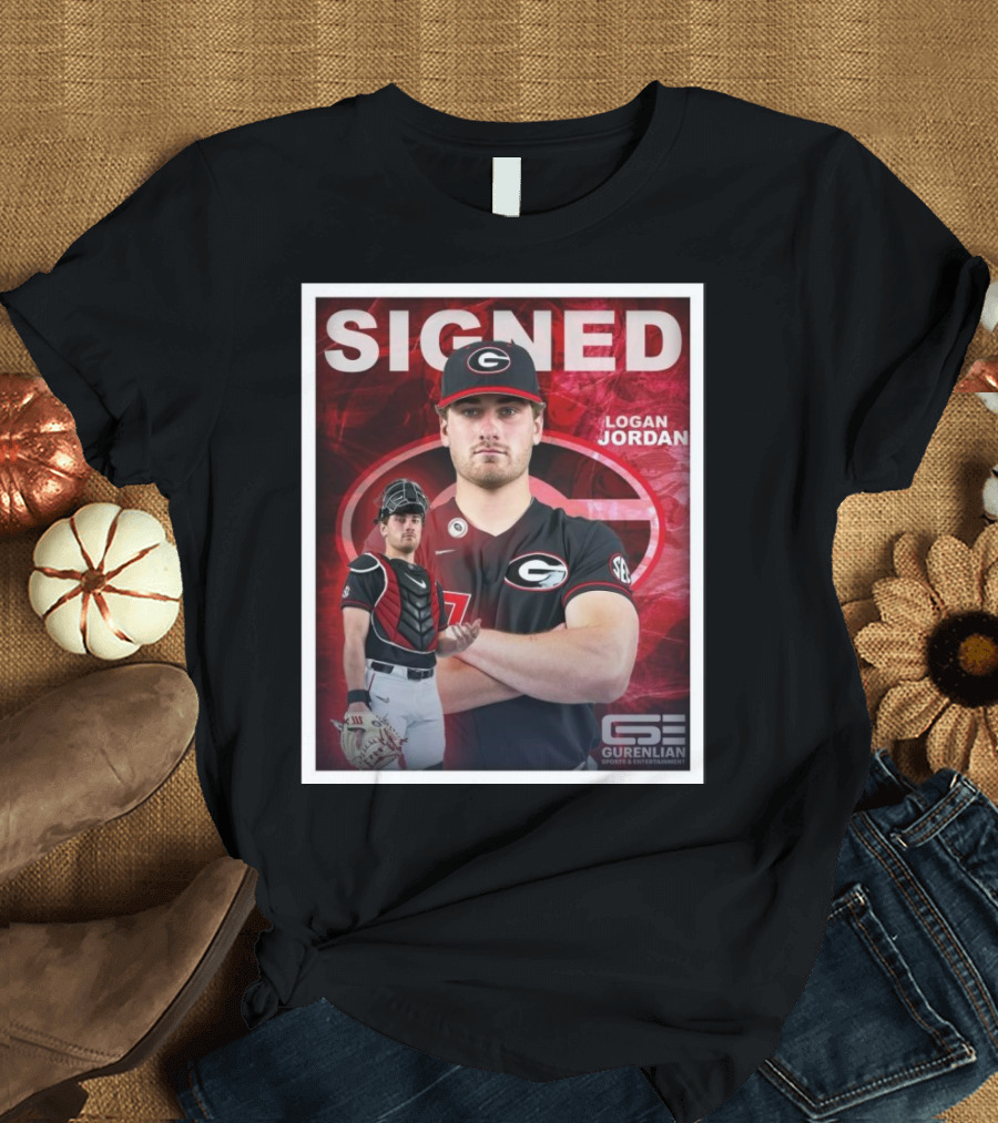 Signed Logan Jordan Gurenlian Sports And Entertainment T-Shirt