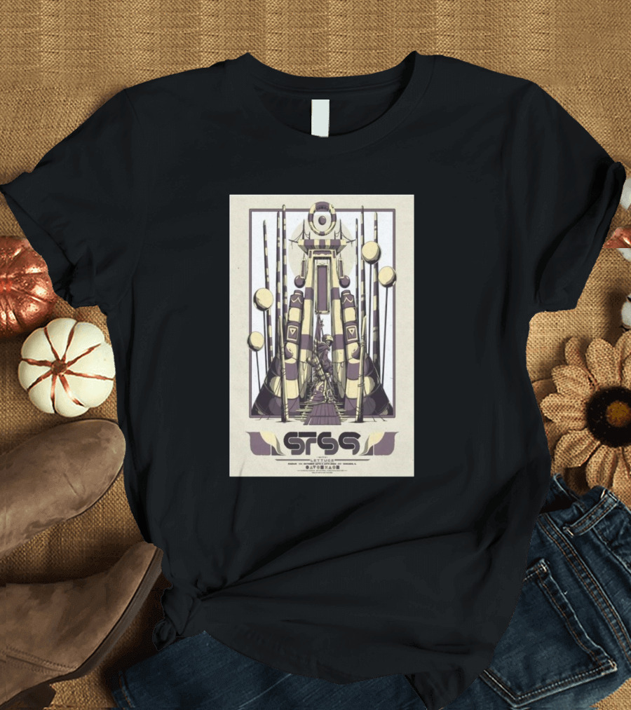 STS9 At Radius In Chicago On October 18-19 2024 Featuring Custom Geometric T-Shirt