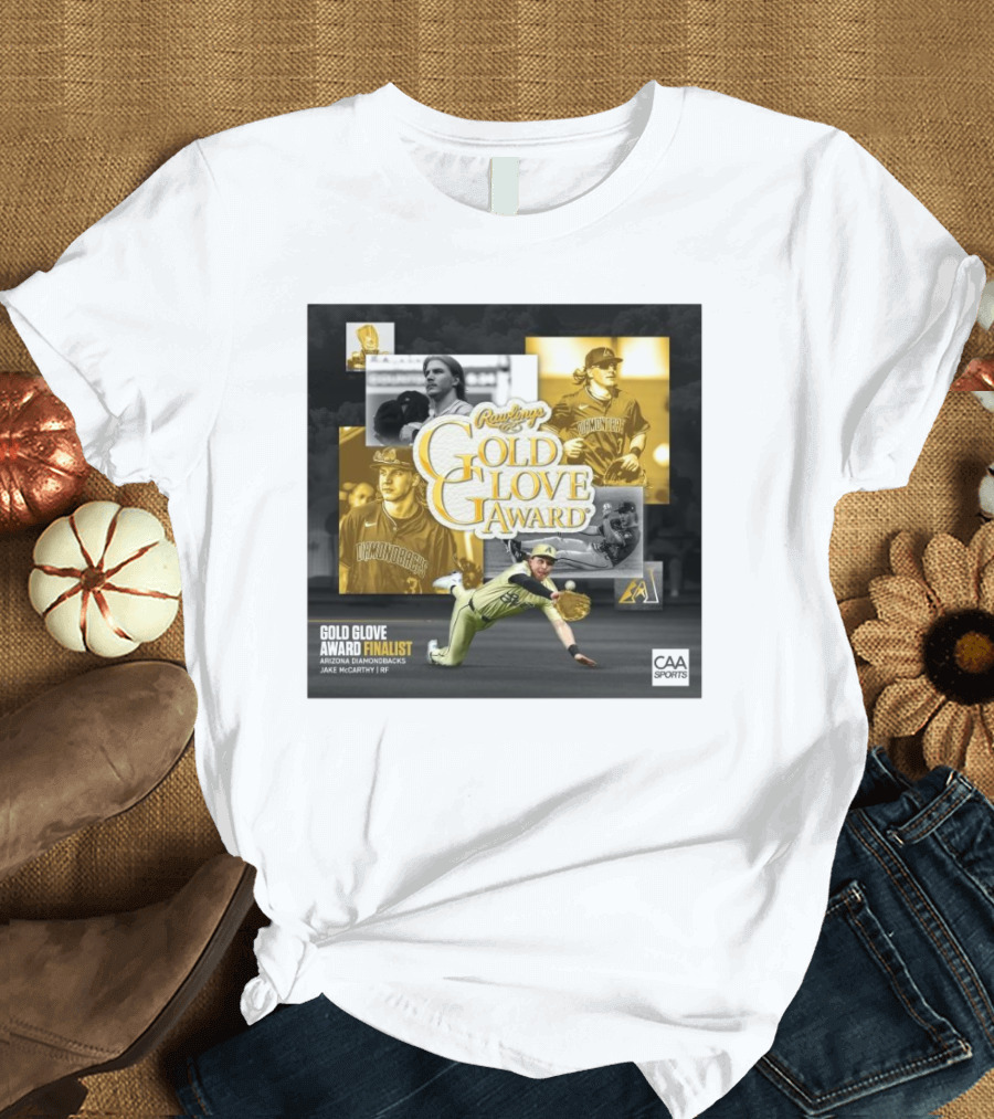 Rawlings Gold Glove Award Finalist Arizona Diamondbacks Jake McCarthy RF 2024 CAA Sports T-Shirt