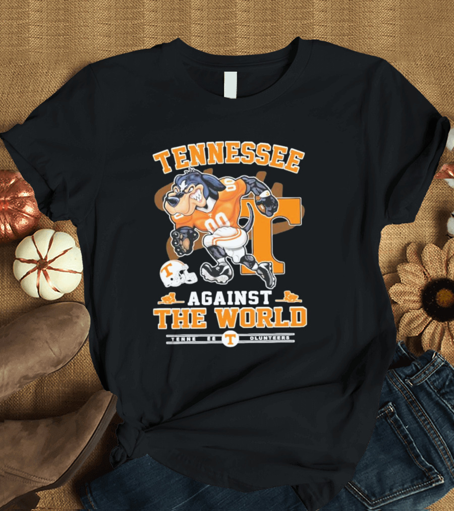 Tennessee Vols Mascot Charging Forward Against the World T-Shirt