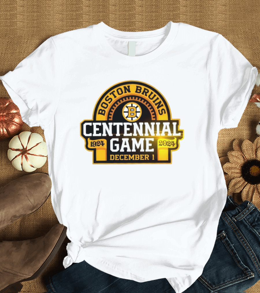 Boston Bruins 1924 Centennial Game December 1 T-Shirt