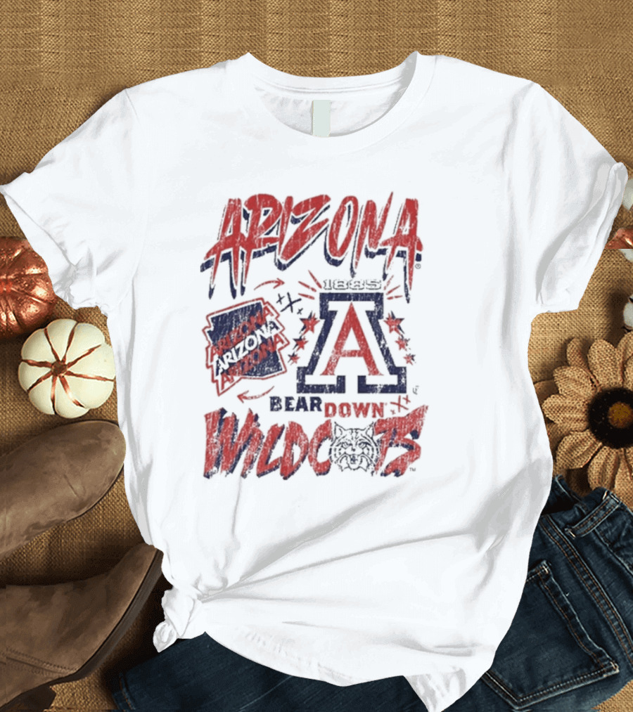 Arizona Wildcats Bear Down 1885 Vintage Wildcats T-Shirt