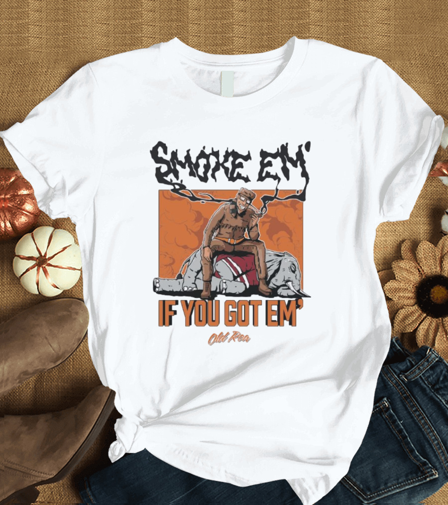 Tennessee Vols Vs Alabama Crimson Tide Smoke Em’ If You Got Em’ Old Row T-Shirt