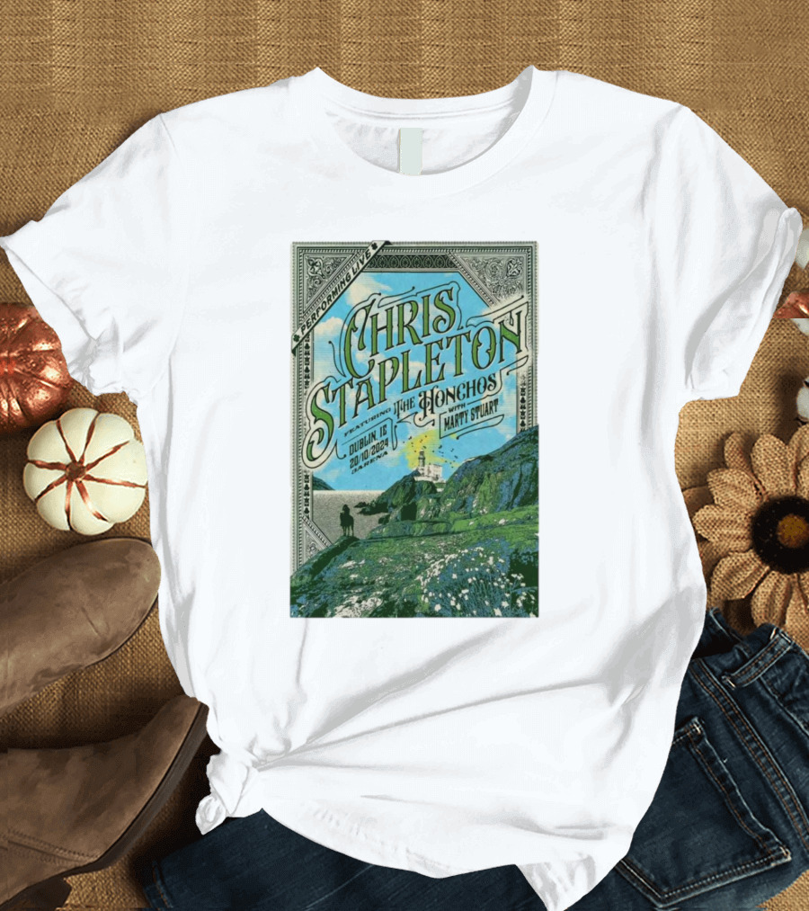 Chris Stapleton Featuring The Honchos with Marty Stuart Performing Live in Dublin IE 20/10/2024 T-Shirt