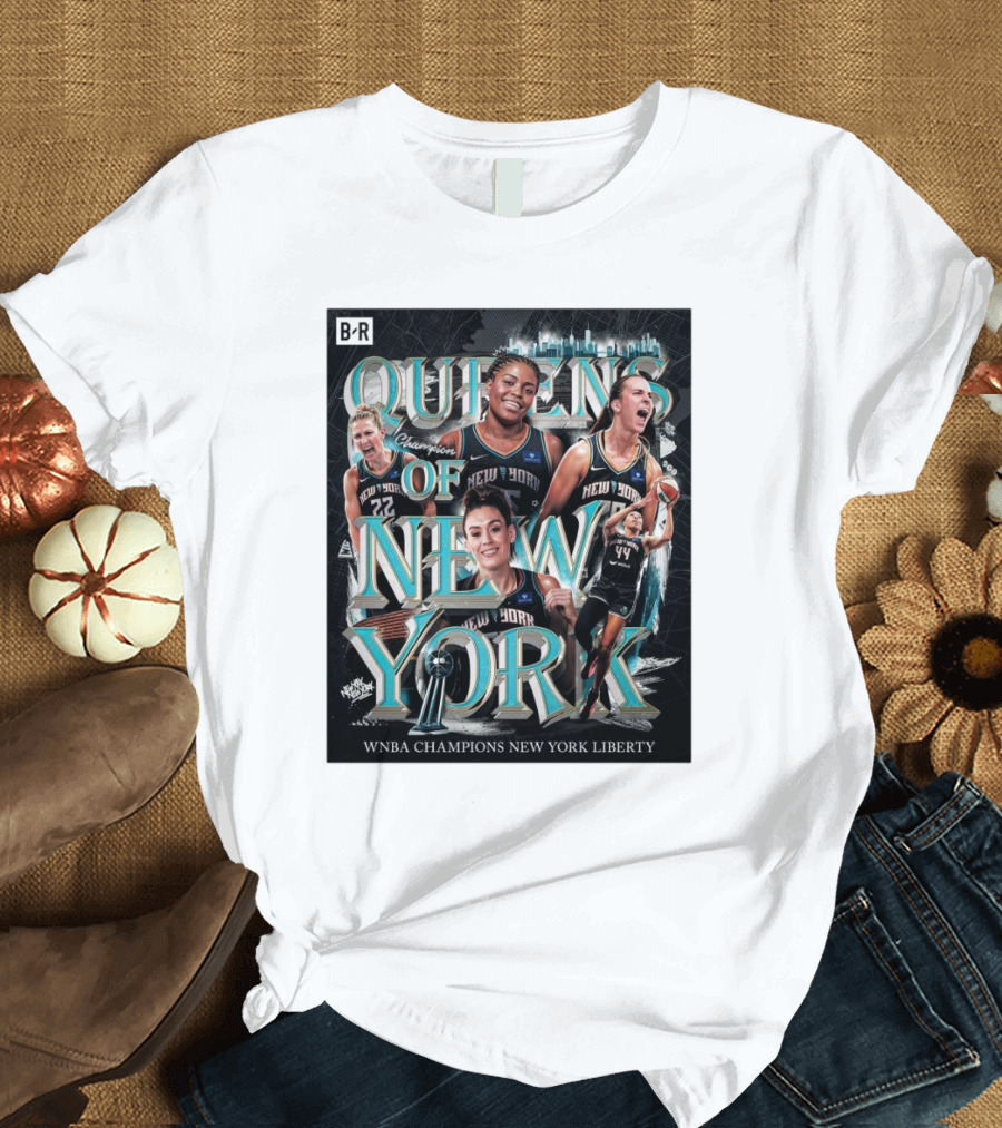 Queens of New York Liberty 2024 WNBA Champions T-Shirt