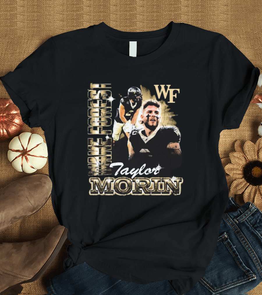 Taylor Morin Wake Forest WF 90s Retro Football Champion T-Shirt