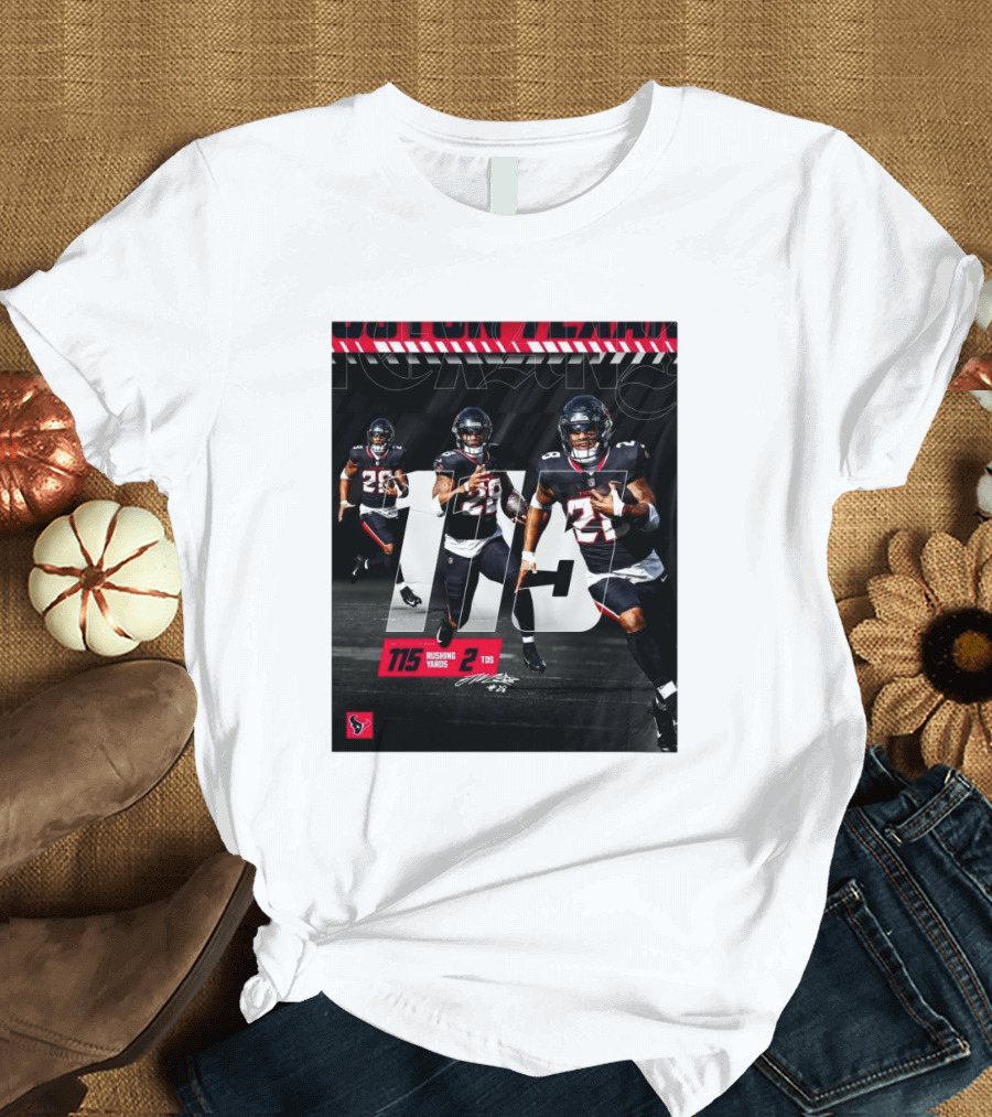 Houston Texans Joe Mixon 115 Rushing Yards 2 TDS T-Shirt
