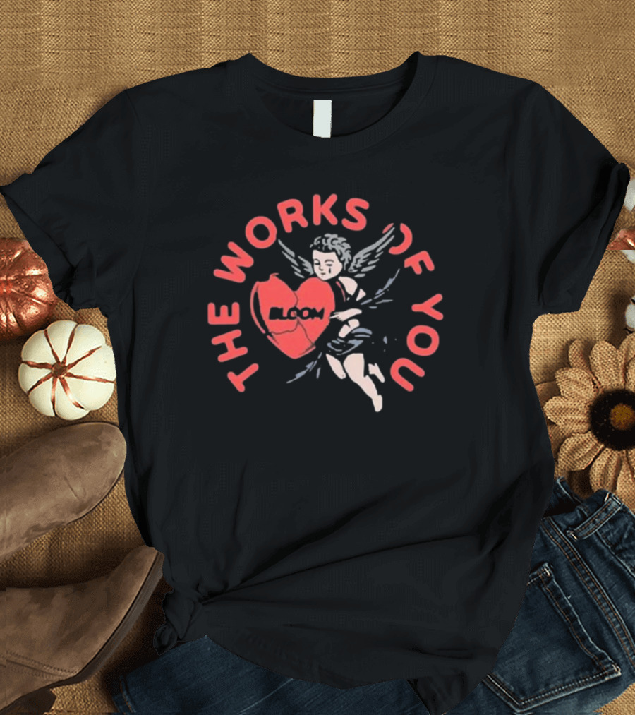 The Works Of You Bloom Cherub Heart T-Shirt