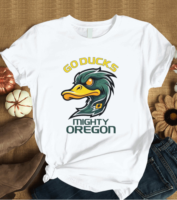 T-Shirt: Go Ducks 2024 Mighty Oregon Ducks Mascot T-Shirt Go Ducks 2024 Mighty Oregon Ducks Mascot T-Shirt
