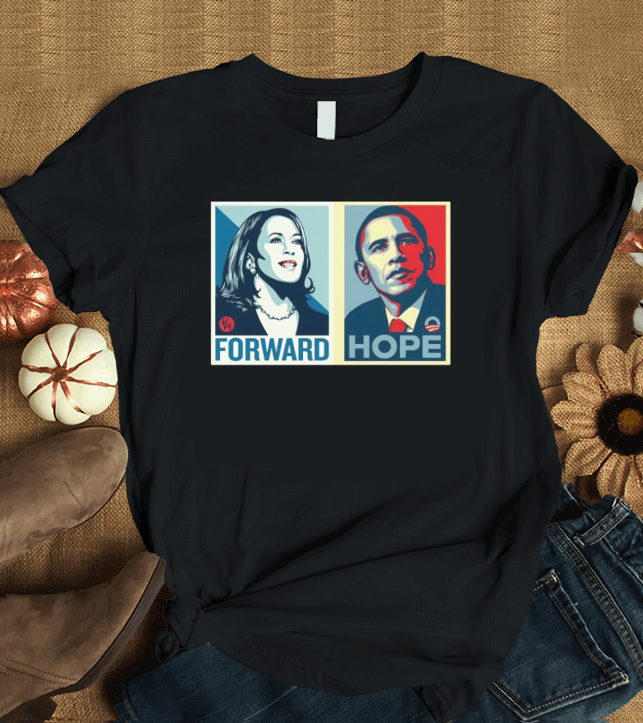 Kamala Harris Forward Barack Obama Hope Iconic Styles T-Shirt