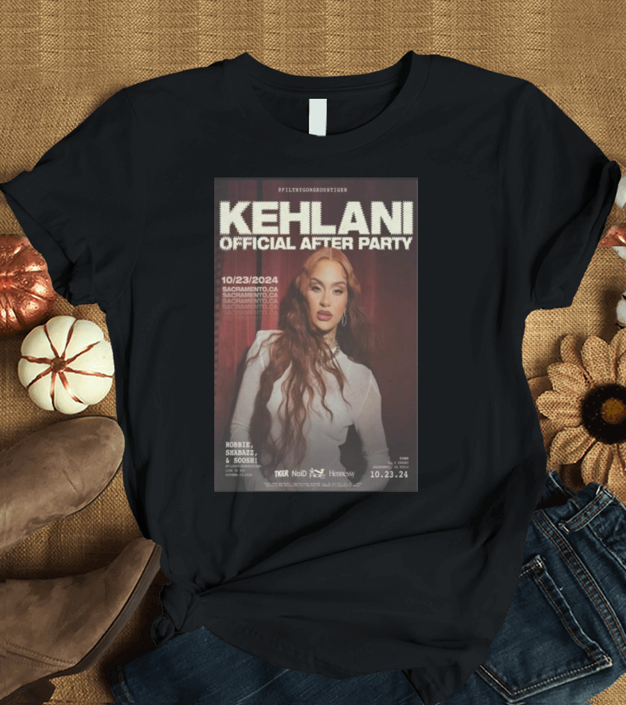Kehlani Official After Party Sacramento CA Oct 23 2024 Hennessy Tiger Noir T-Shirt