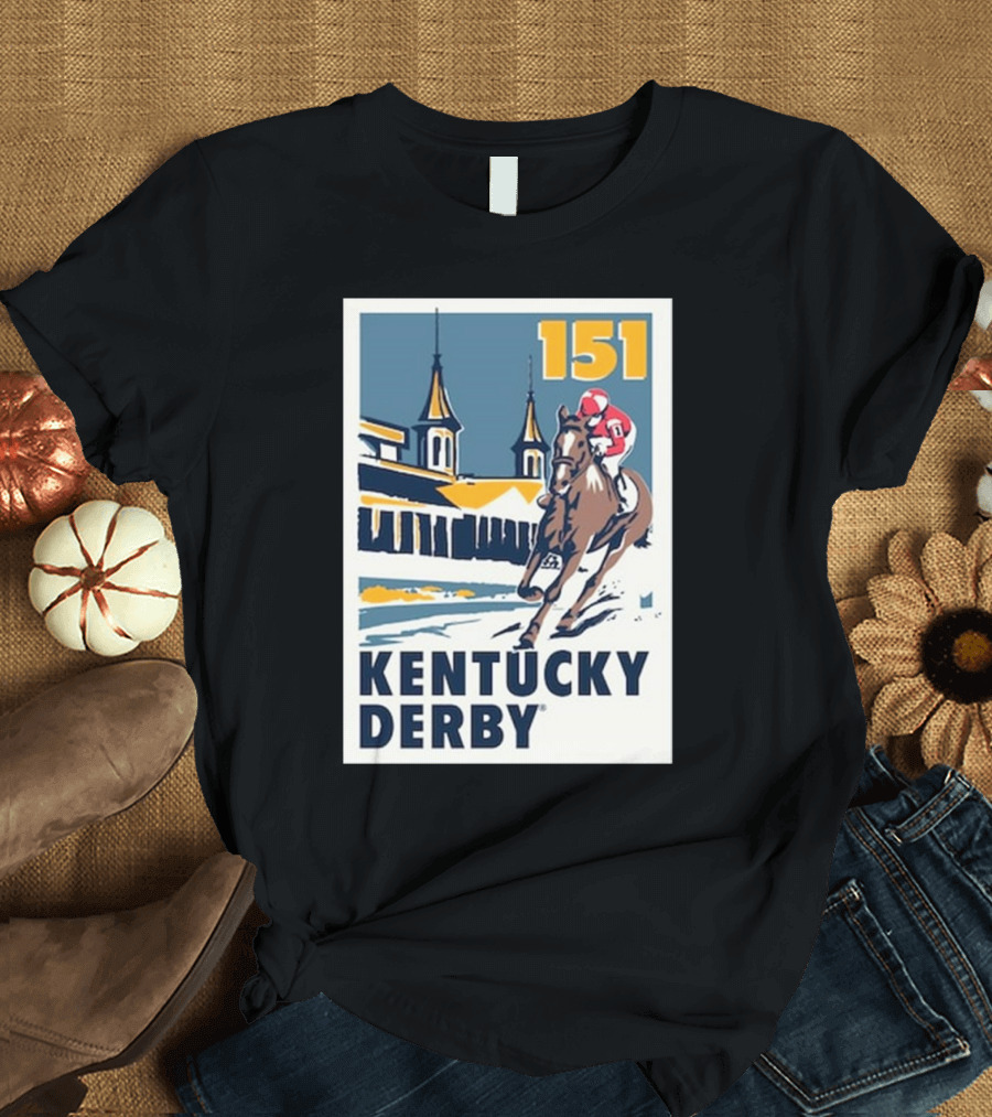 Kentucky Derby 151 Ahead Horse Racing T-Shirt