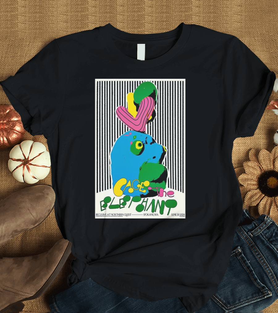 Cage The Elephant Live at Northern Quest Spokane WA June 30 T-Shirt