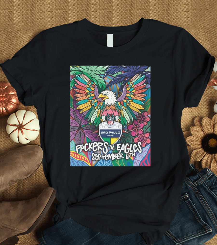 Packers Vs. Eagles NFL São Paulo Game September 6th T-Shirt