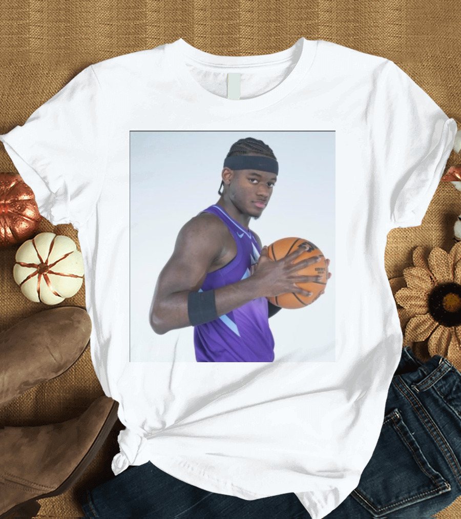 Prayers Up To Taylor Hendricks Utah Jazz NBA Player Holding Basketball T-Shirt