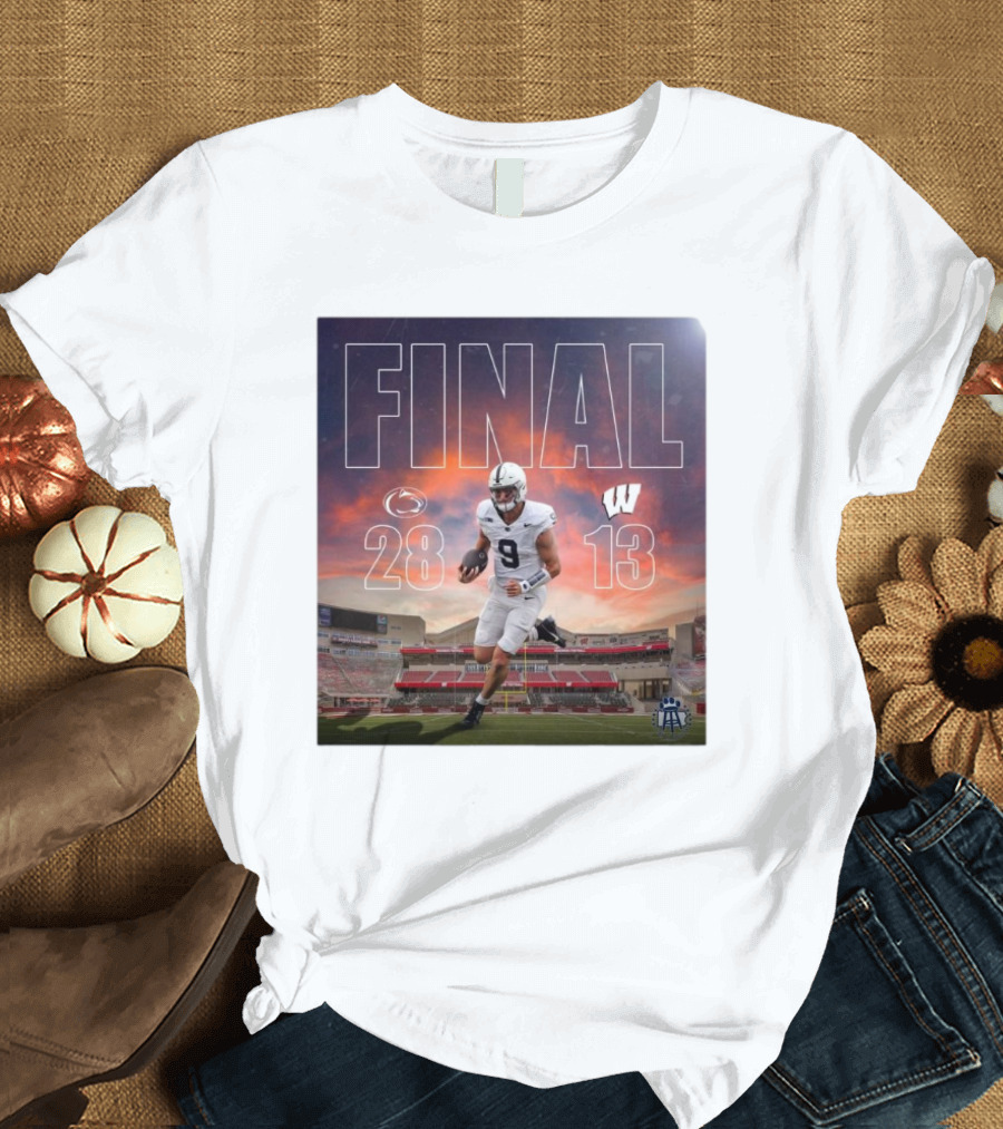 Final Penn State Nittany Lions 28 – 13 Wisconsin Badgers Football Showdown Victory T-Shirt