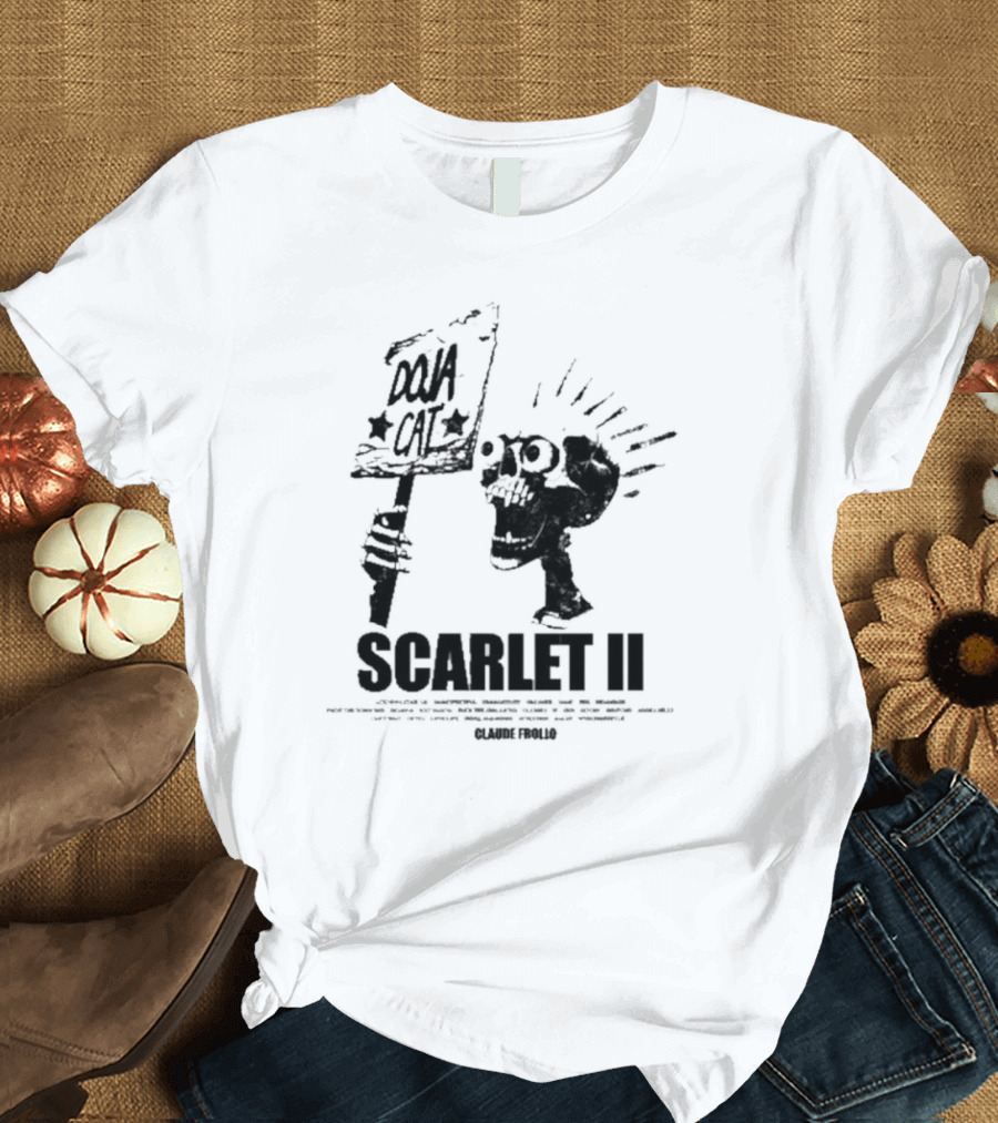 Doja Cat Scarlet II Claude Frollo Skull T-Shirt
