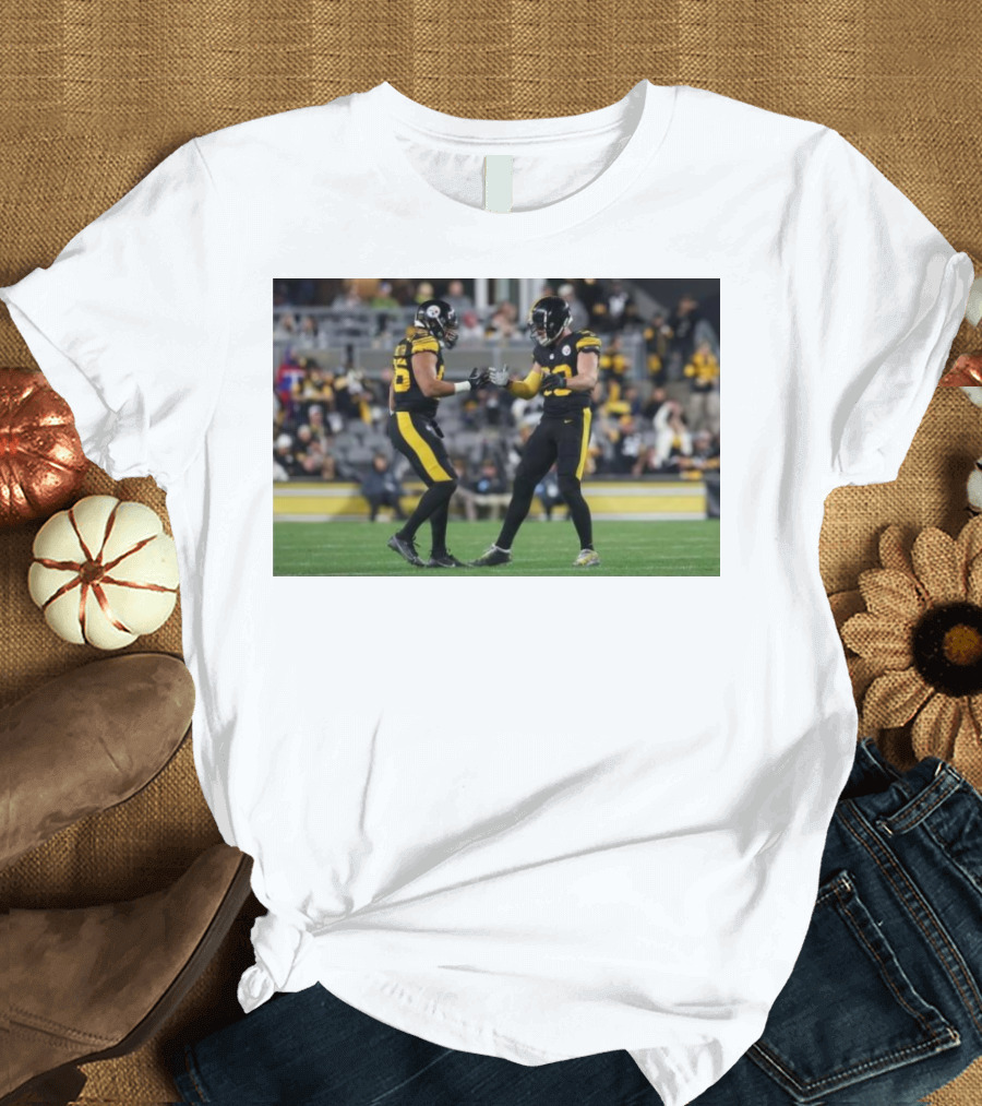 Pittsburgh Steelers T.J. Watt and Alex Highsmith Defensive Edge Duo Dominance T-Shirt