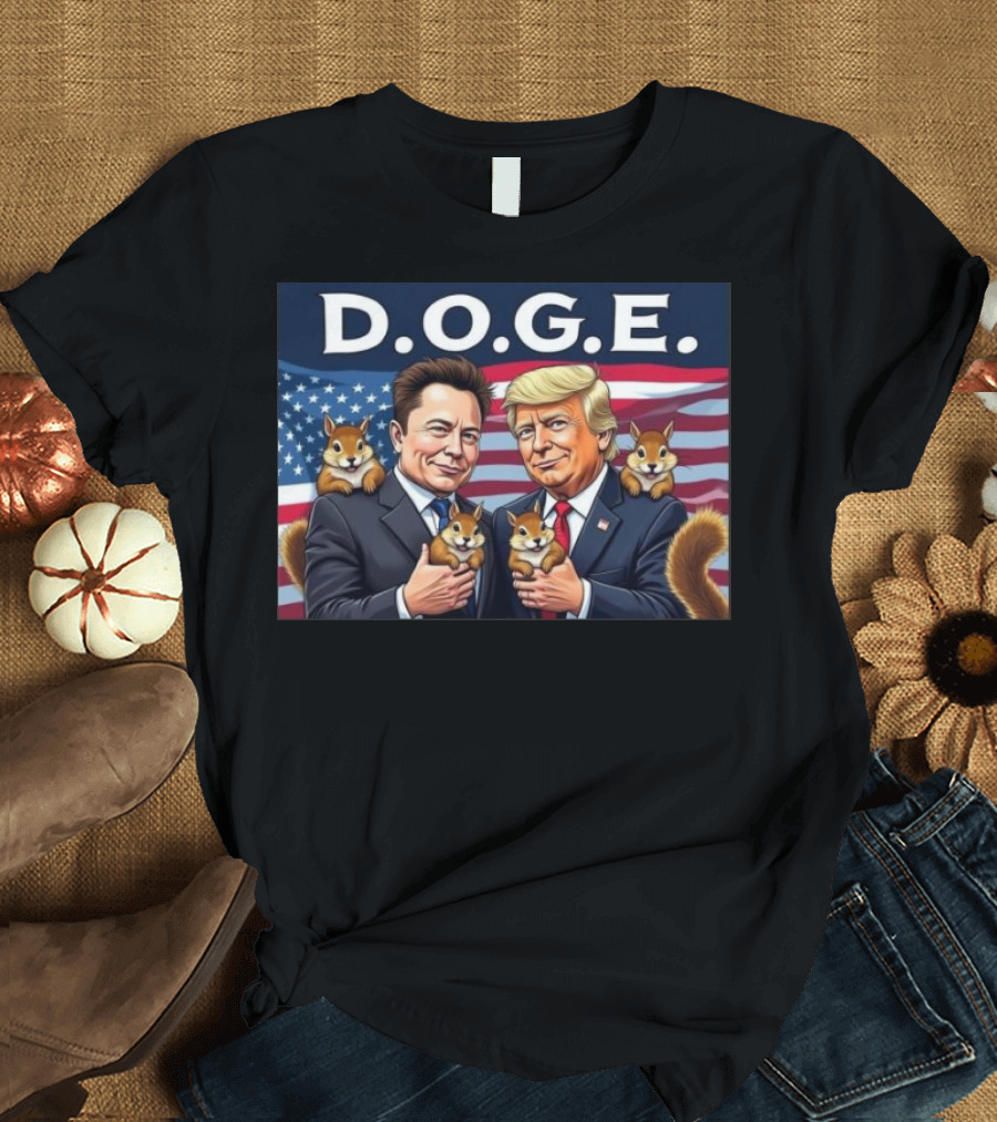 D.O.G.E. Elon Musk Trump Justice For Peanut 2024 Keep Your Animals Safe T-Shirt