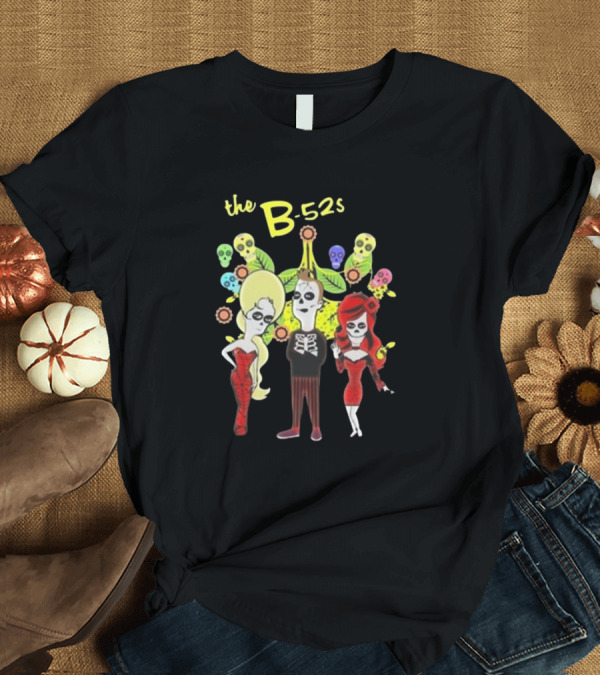 T-Shirt: The B-52s Day of the Dead Inspired Chicago Tour T-Shirt The B-52s Day of the Dead Inspired Chicago Tour T-Shirt