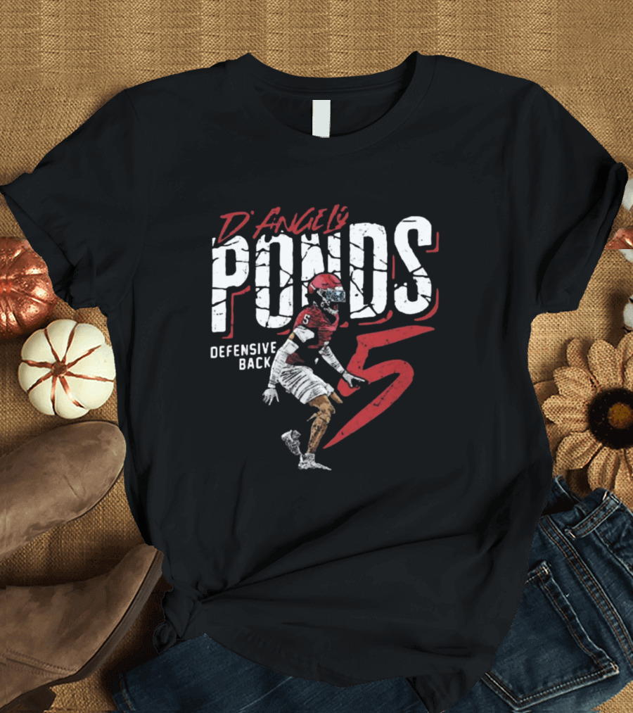 D'Angelo Ponds Defensive Back Indiana Hoosiers Number 5 College Football Player T-Shirt