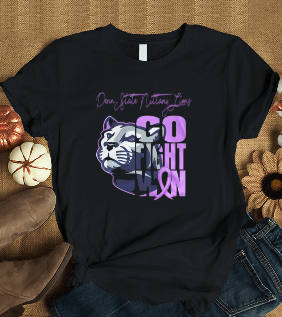 Penn State Nittany Lions Go Fight Win 2024 Pancreatic Awareness T-Shirt