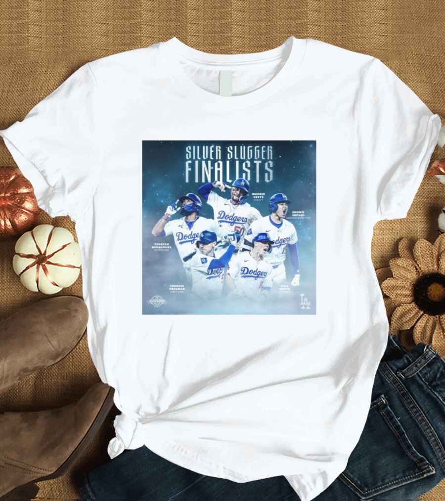 Silver Slugger Finalists Betts Ohtani Smith Freeman Hernandez LA Dodgers T-Shirt