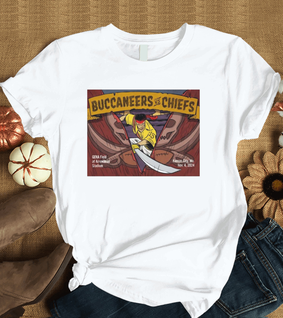 Buccaneers vs. Chiefs GEHA Field at Arrowhead Stadium Kansas City Nov. 4, T-Shirt