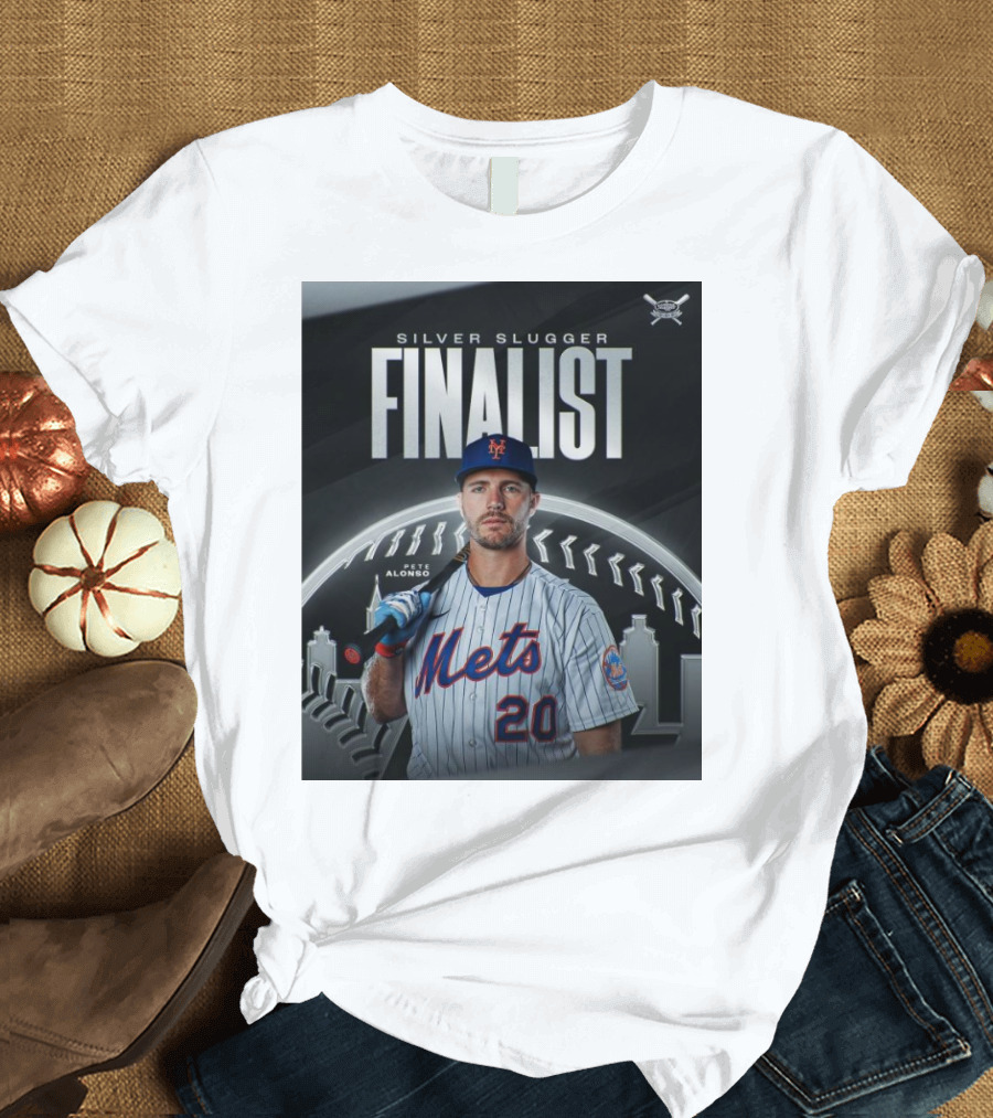 Pete Alonso Silver Slugger Finalist New York Mets MLB T-Shirt