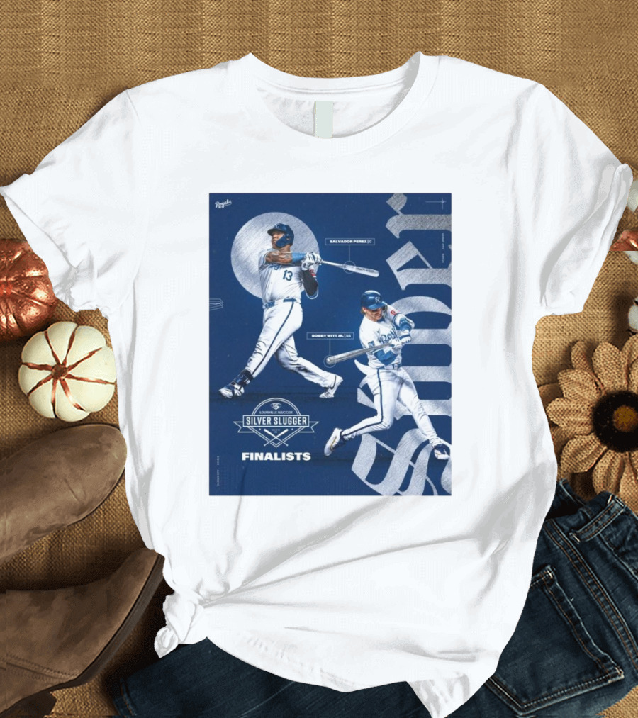 Salvador Perez Bobby Witt Jr Kansas City Royals Silver Slugger Finalists T-Shirt