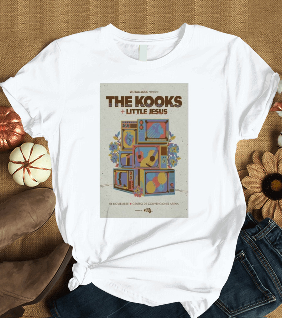 Veltrac Music Presents The Kooks + Little Jesus 06 Noviembre Centro De Convenciones Arena T-Shirt