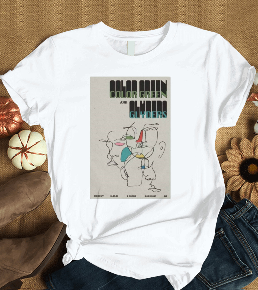 Color Green and Glyders Live at The Hideout Chicago IL November 29 T-Shirt