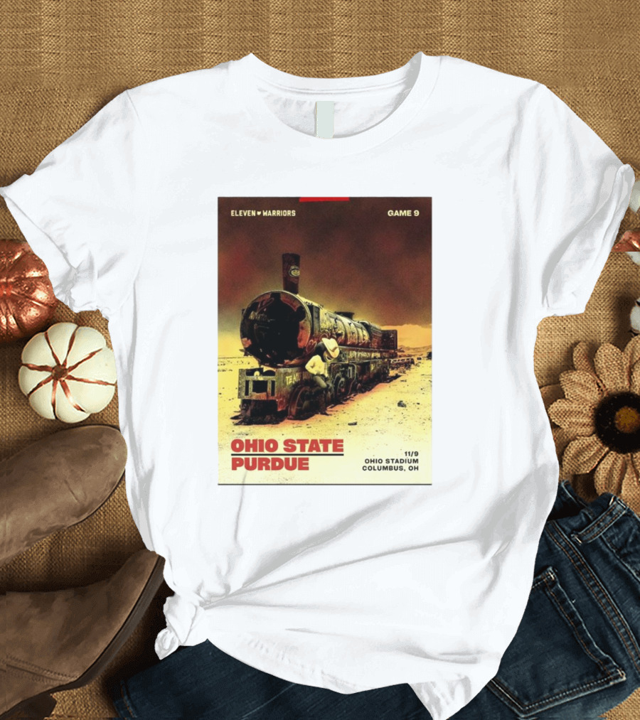 Eleven Warriors Game 9 Ohio State vs Purdue 11/9 Ohio Stadium Columbus OH T-Shirt