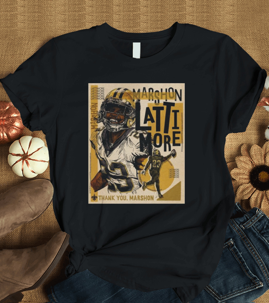 New Orleans Saints Marshon Lattimore Thank You Lattimore T-Shirt