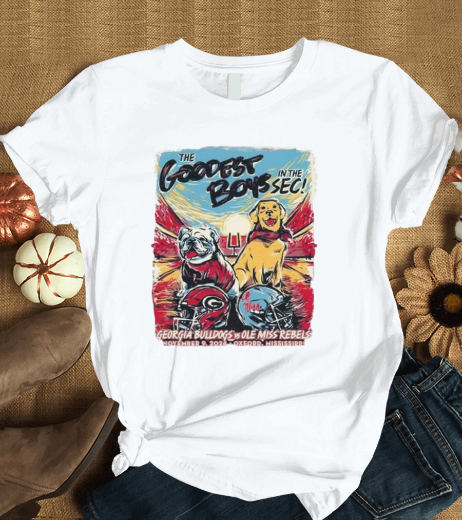 Georgia Bulldogs Vs Ole Miss Rebels The Goodest Boys in the SEC November 9 2024 Oxford Mississippi T-Shirt